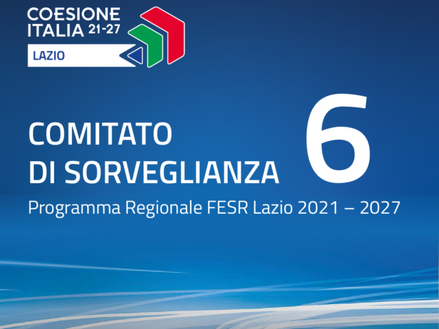 Comitato di sorveglianza del PR FESR Lazio 21-27
