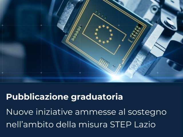 STEP Lazio: approvato il quinto elenco dei progetti finanziabili